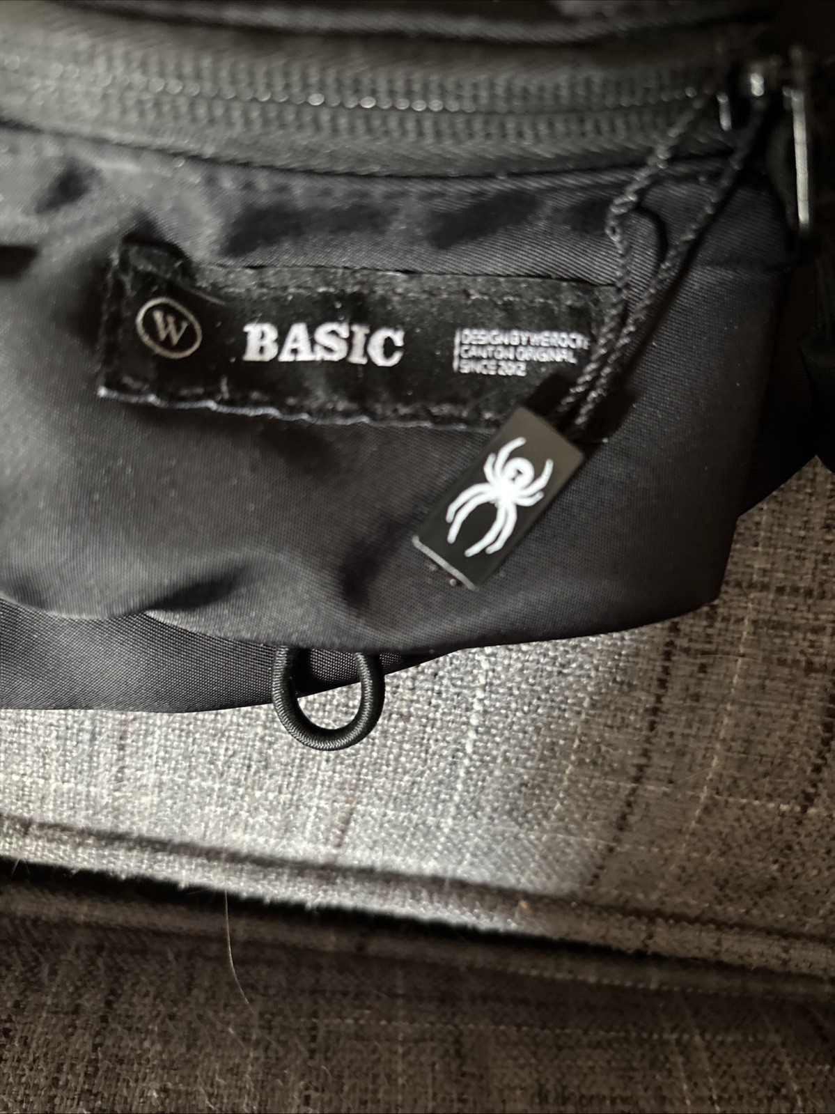 SPYDER BASIC Black Tactical Waist Bag with Multiple Pockets