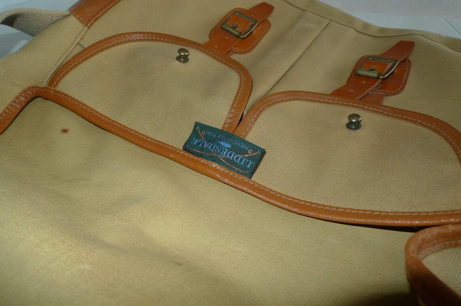 LIDDESDALE – COTTON CANVAS BAG & LINER- MEDIUM SIZE-TARAS STYLE-MADE @ SCOTLAND