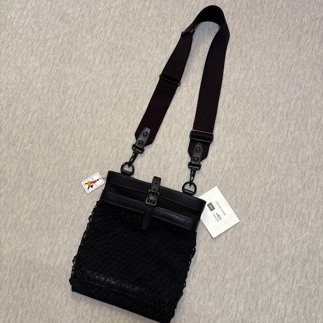 Brand new with tag PORTER Fisherman Shoulder Bag Yoshida Bag Black