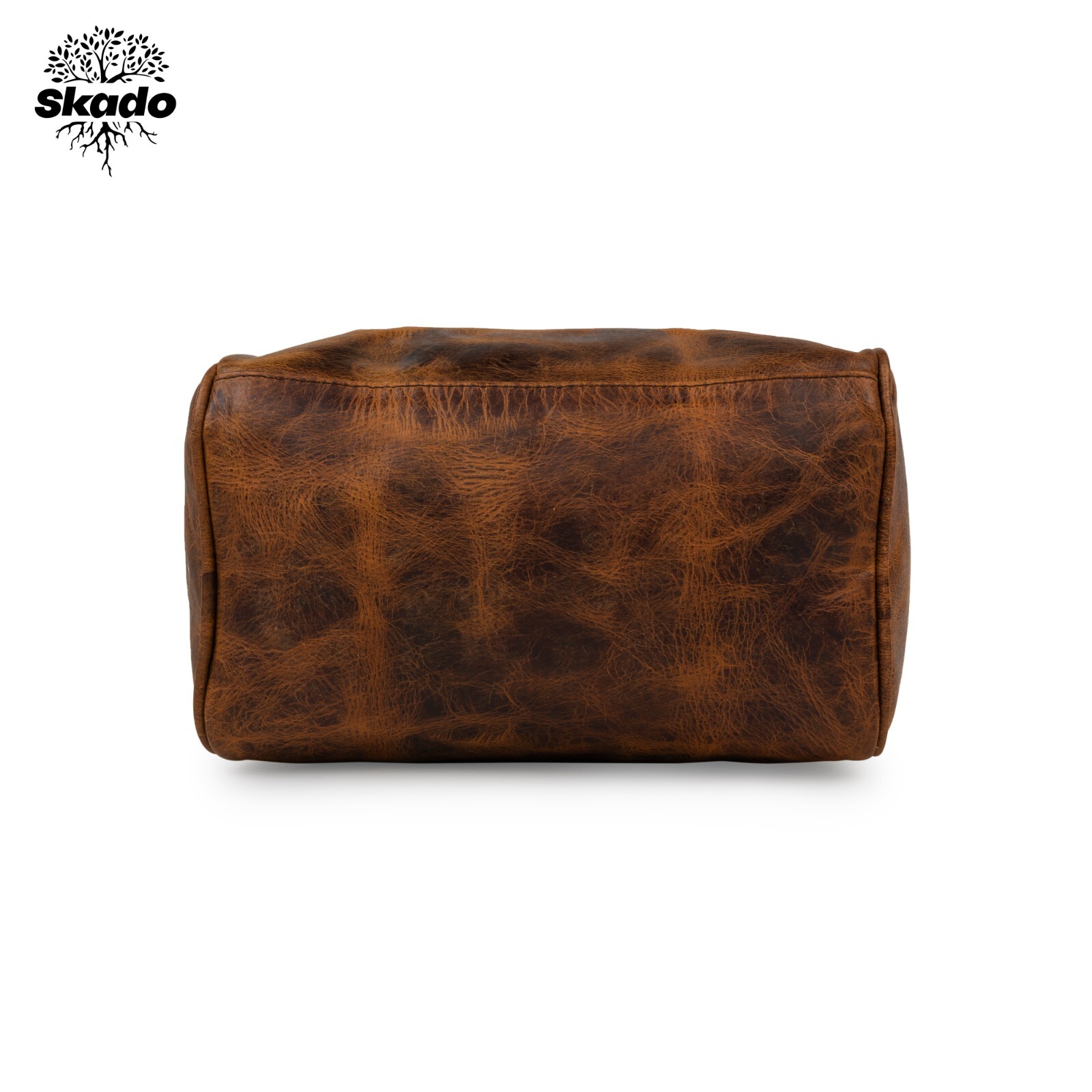 Buffalo Leather Toiletry Bag Travel Dopp Kit Shaving Case Small For Men Handmade