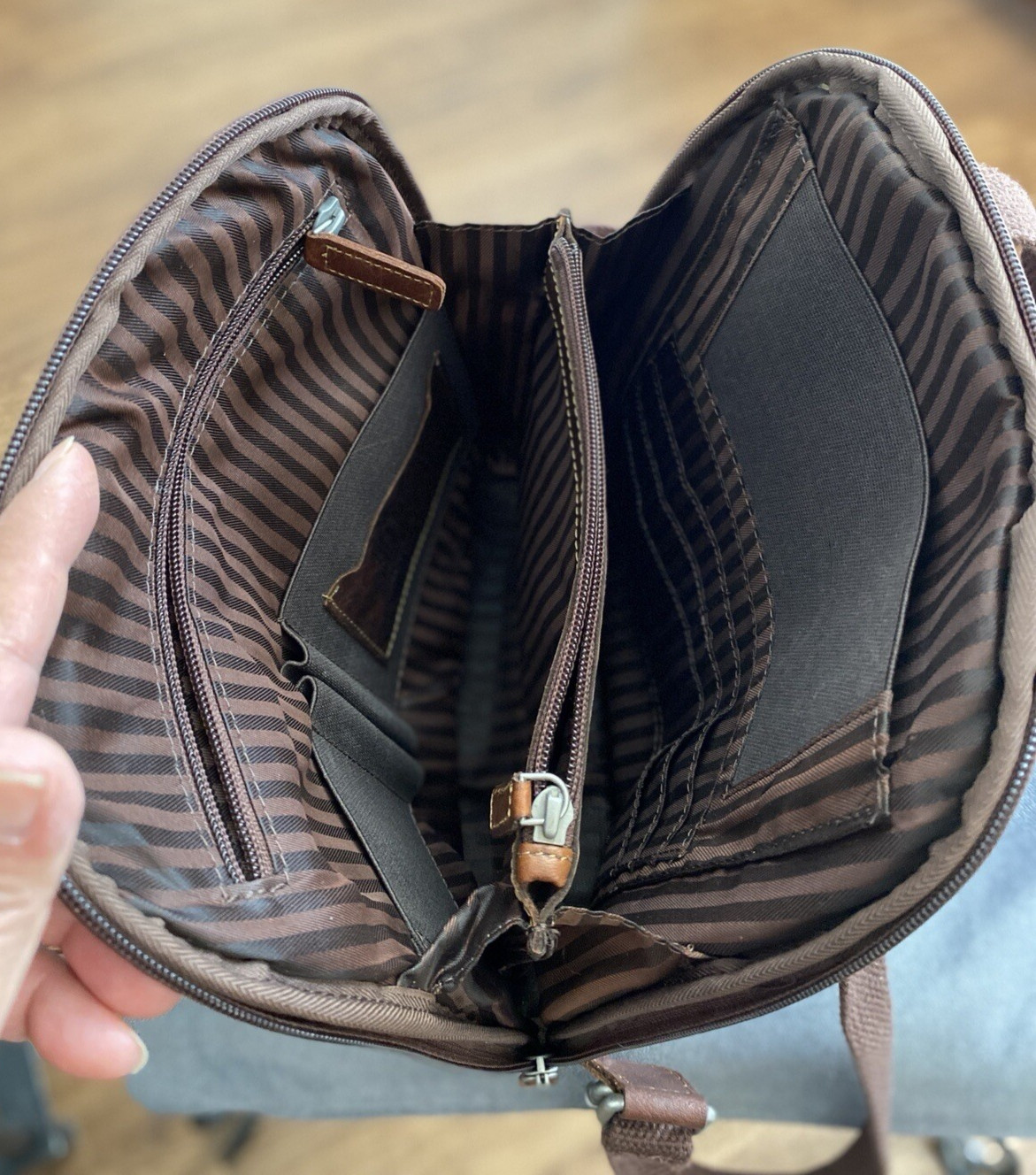 Jack Georges Voyager Brown Leather Backpack