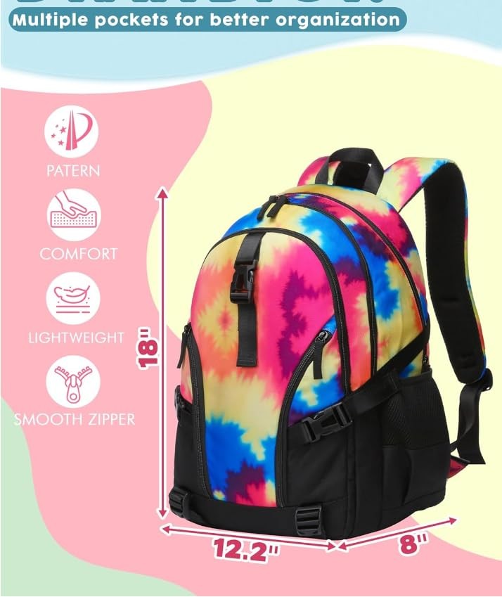 High School Backpack for Girls Boys Middle School Bookbag for Kids Back to Schoo