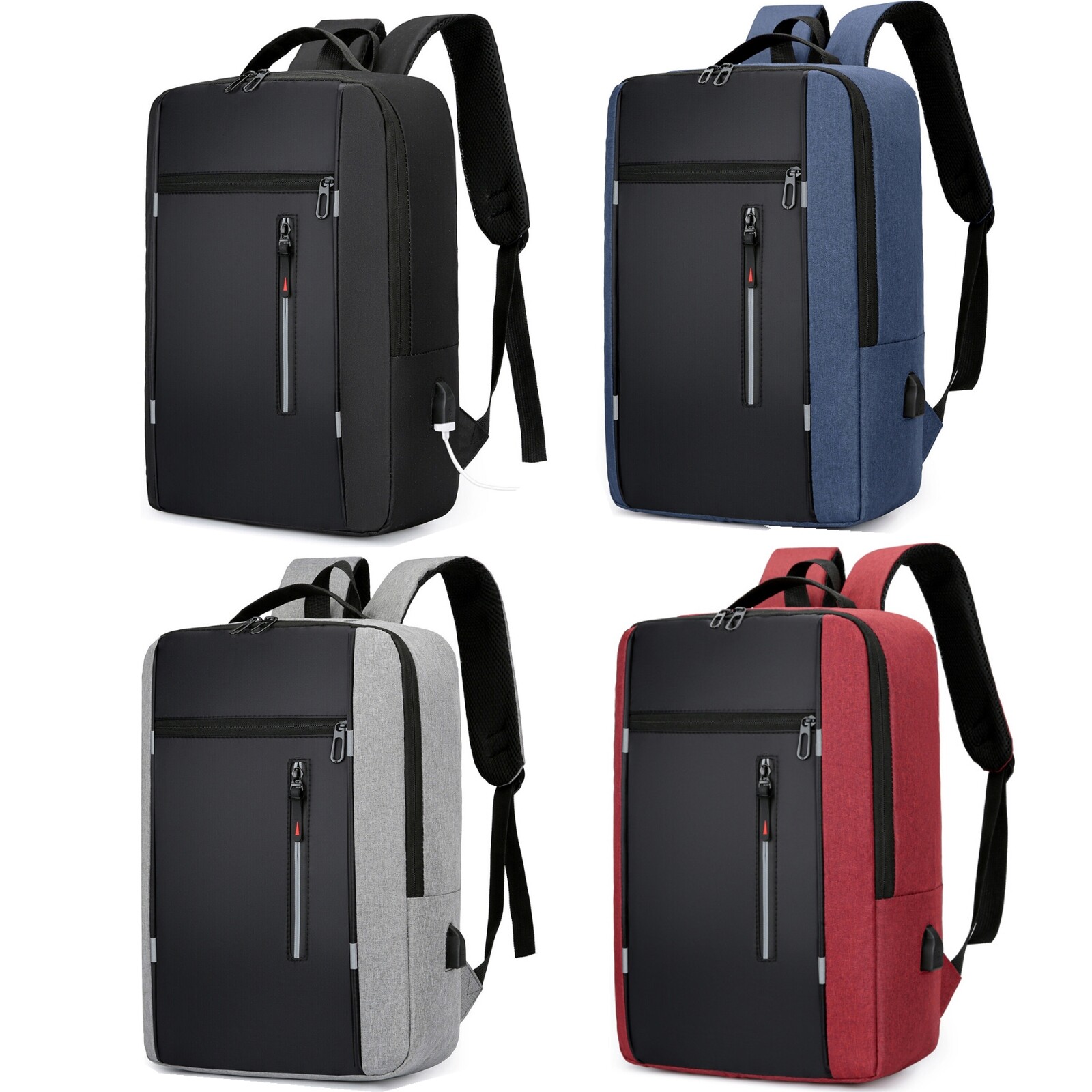 17″/18″/21.5″Laptop Backpack Anti-Theft Waterproof TSA Travel Backpack USB Port