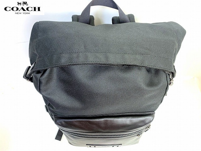 COACH Free Men s Mixed Material Terrain Roll Top Daypack Backpack