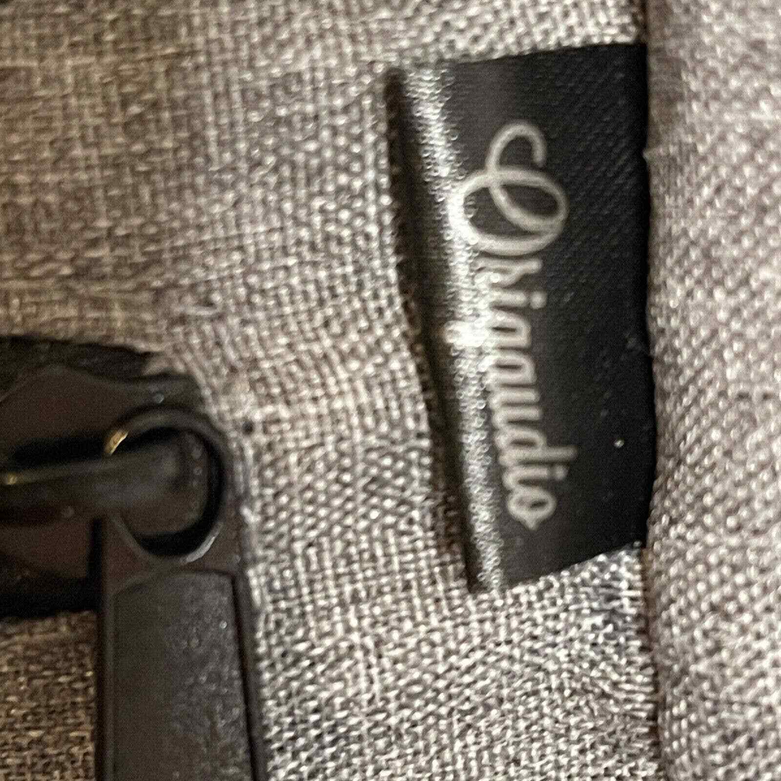 Origaudio Foldable Computer Gray Backpack Zipper Square Rectangular