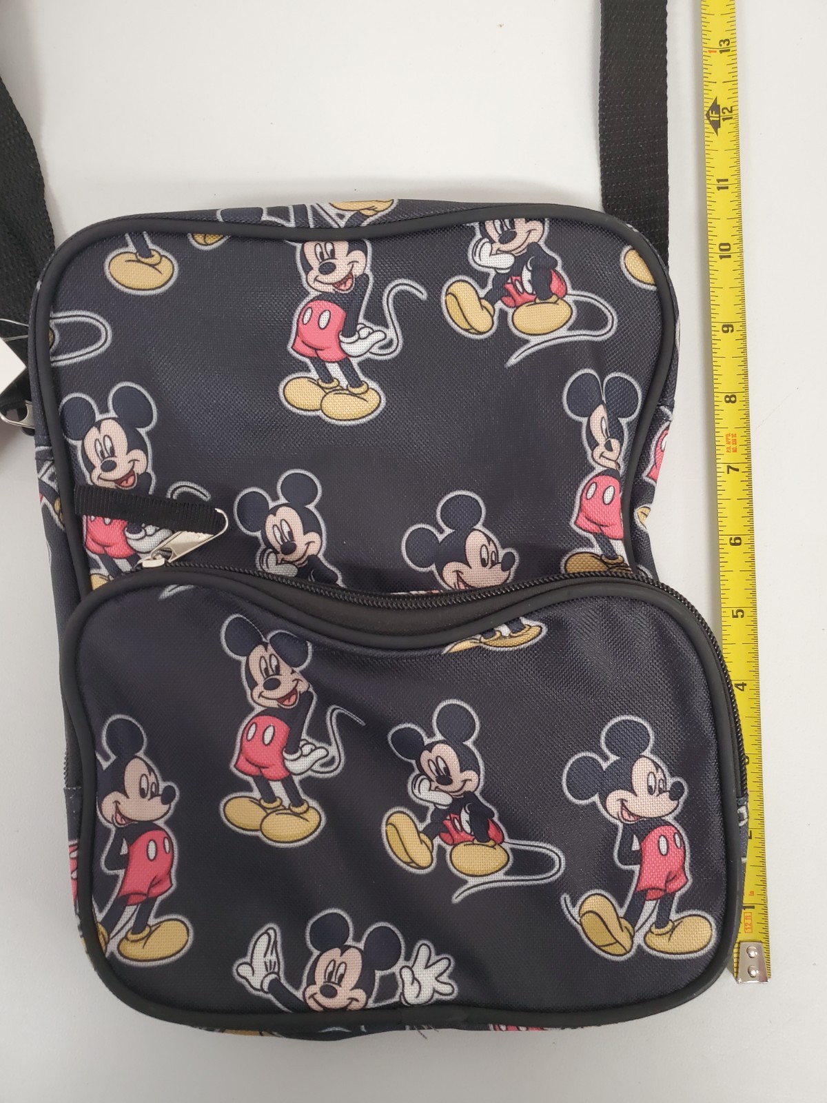 Fast Forward Disney Mickey Mouse Character Print Book Bag Satchel Over Shoulder