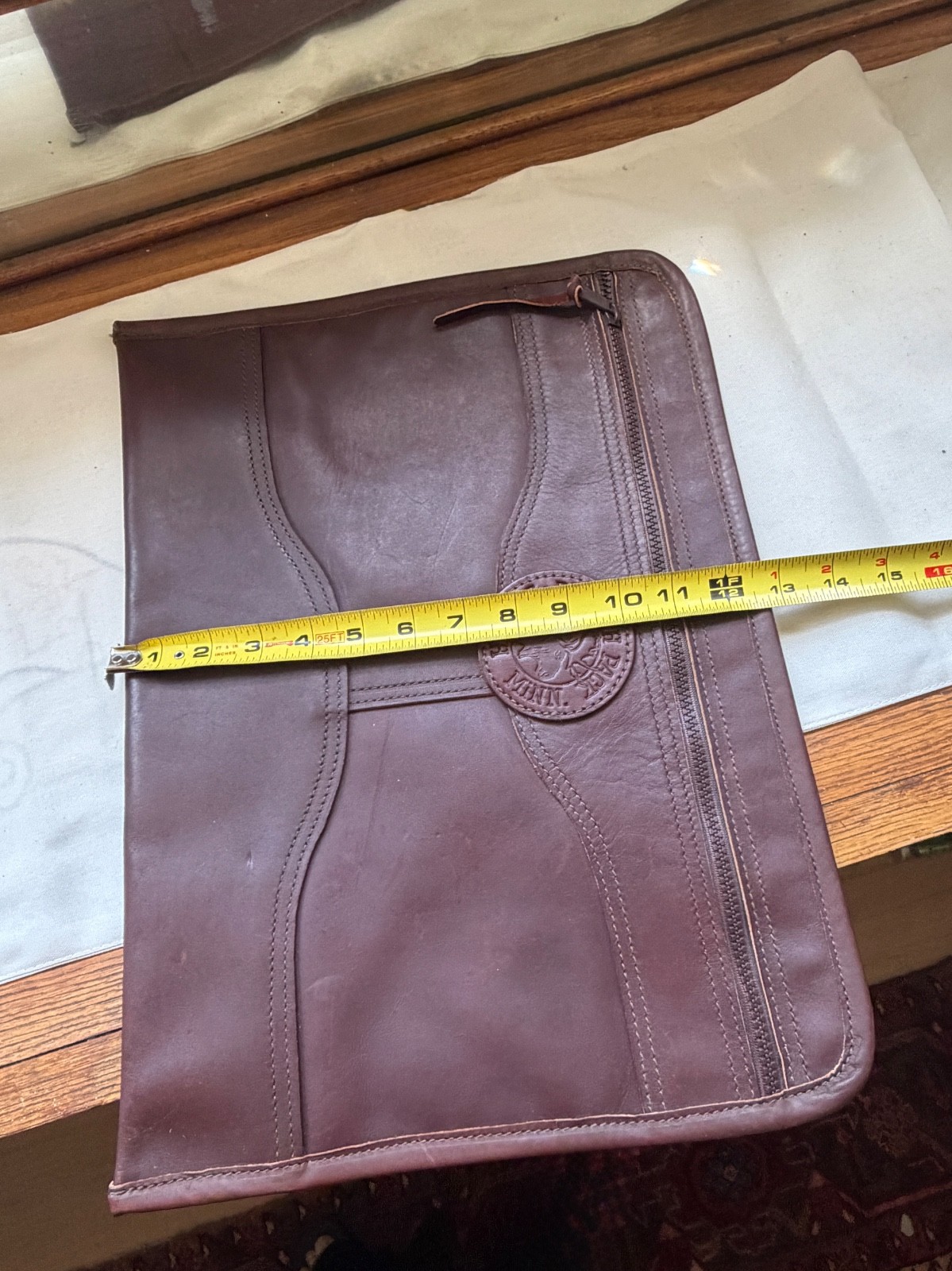 Vintage Duluth Pack Leather Attache Portfolio Folder Professional Pouch Bag Brow