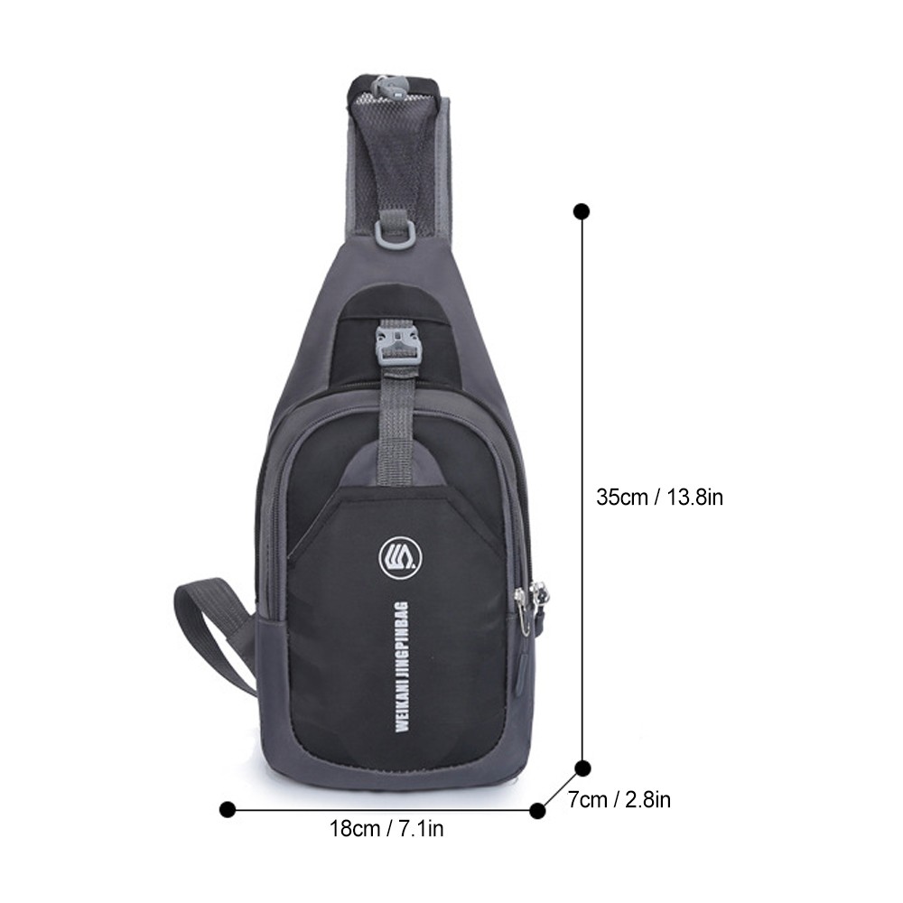 Sling Bag Chest Pack Causal Crossbody Shoulder Bag Travel Backpack Daypack PDZR
