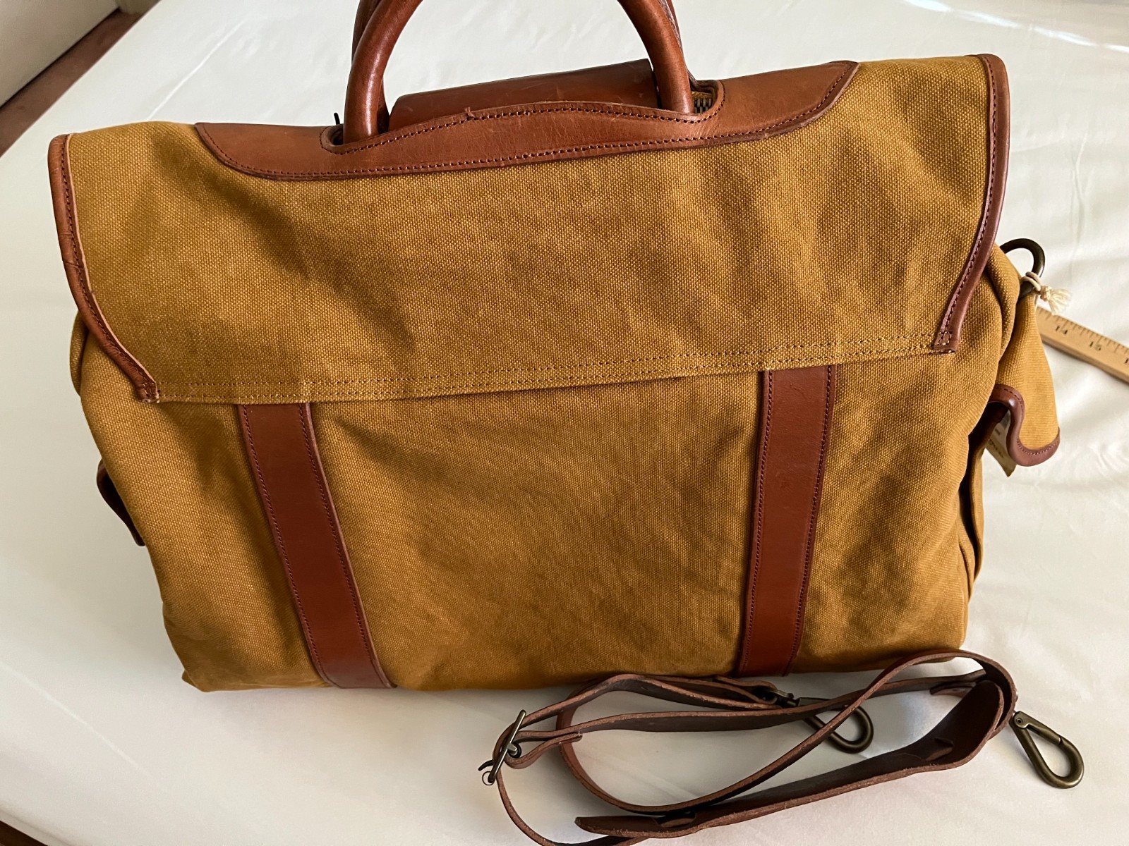 Vintage RRL Canvas/Leather Shoulder Bag
