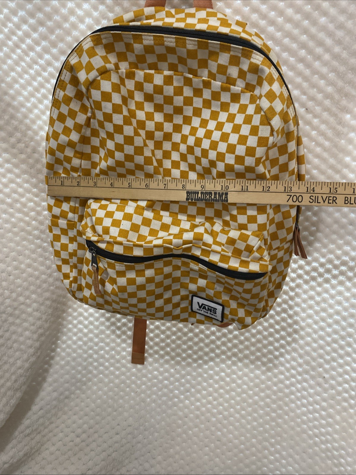 Vans Old Skool Men’s Backpack Classic Orange White Checkerboard Skater GO VOLS