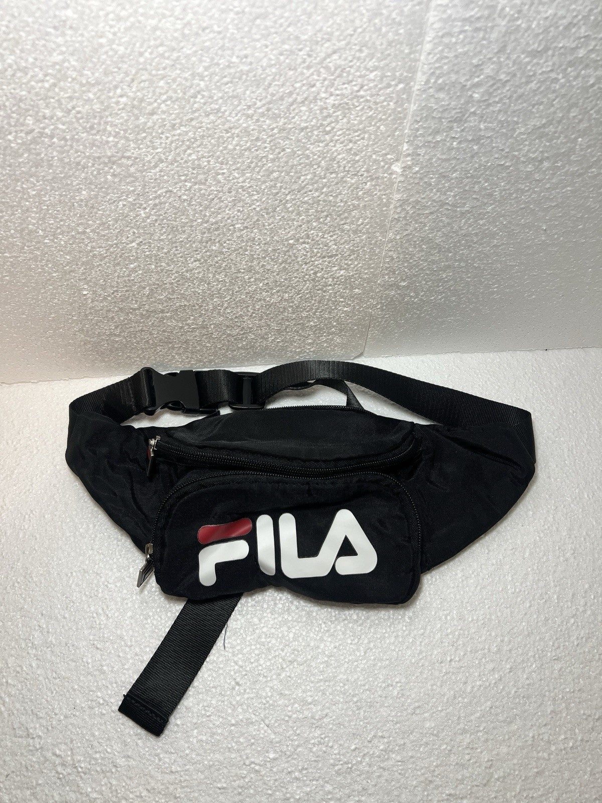 UniSex FILA Large fanny pack Black red white blue classic FILA logo Sport Travel
