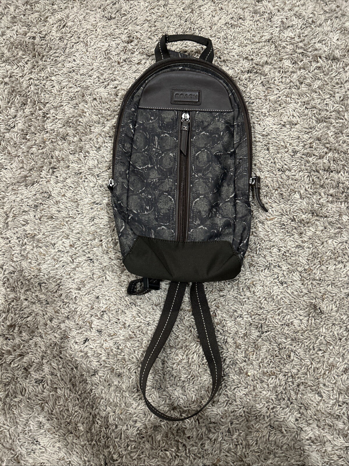 COACH Shoulder Bag Varick Nylon Sling F70692 Camo