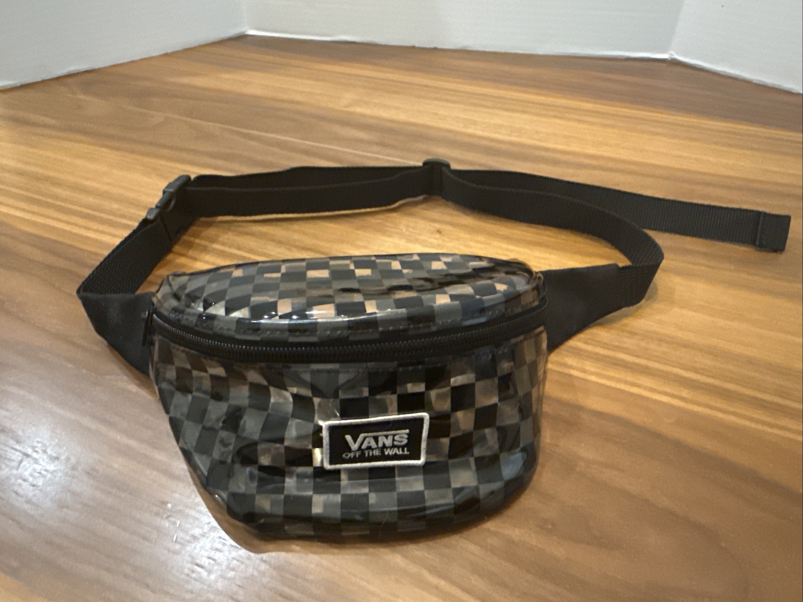 Vans Fanny Pack Black / Clear Checkered Y2K SEE THROUGH Plastic 2019