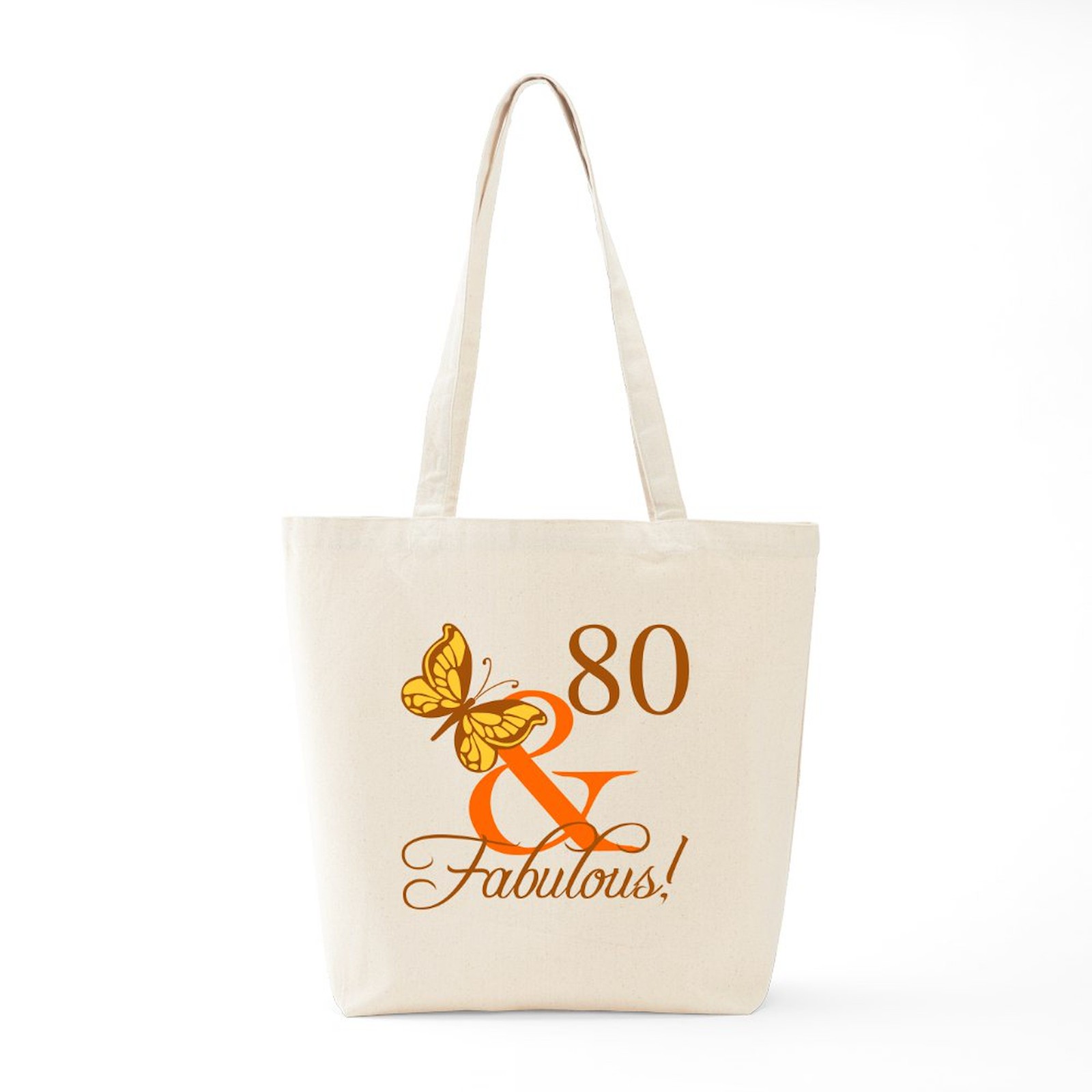 CafePress 80Th Birthday Butterfly Tote Bag (1419992412)