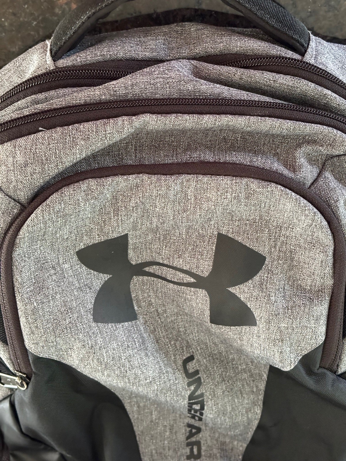 Under Armour Hustle 5.0 Backpack Storm Black Grey Clean Built To Handle Anything