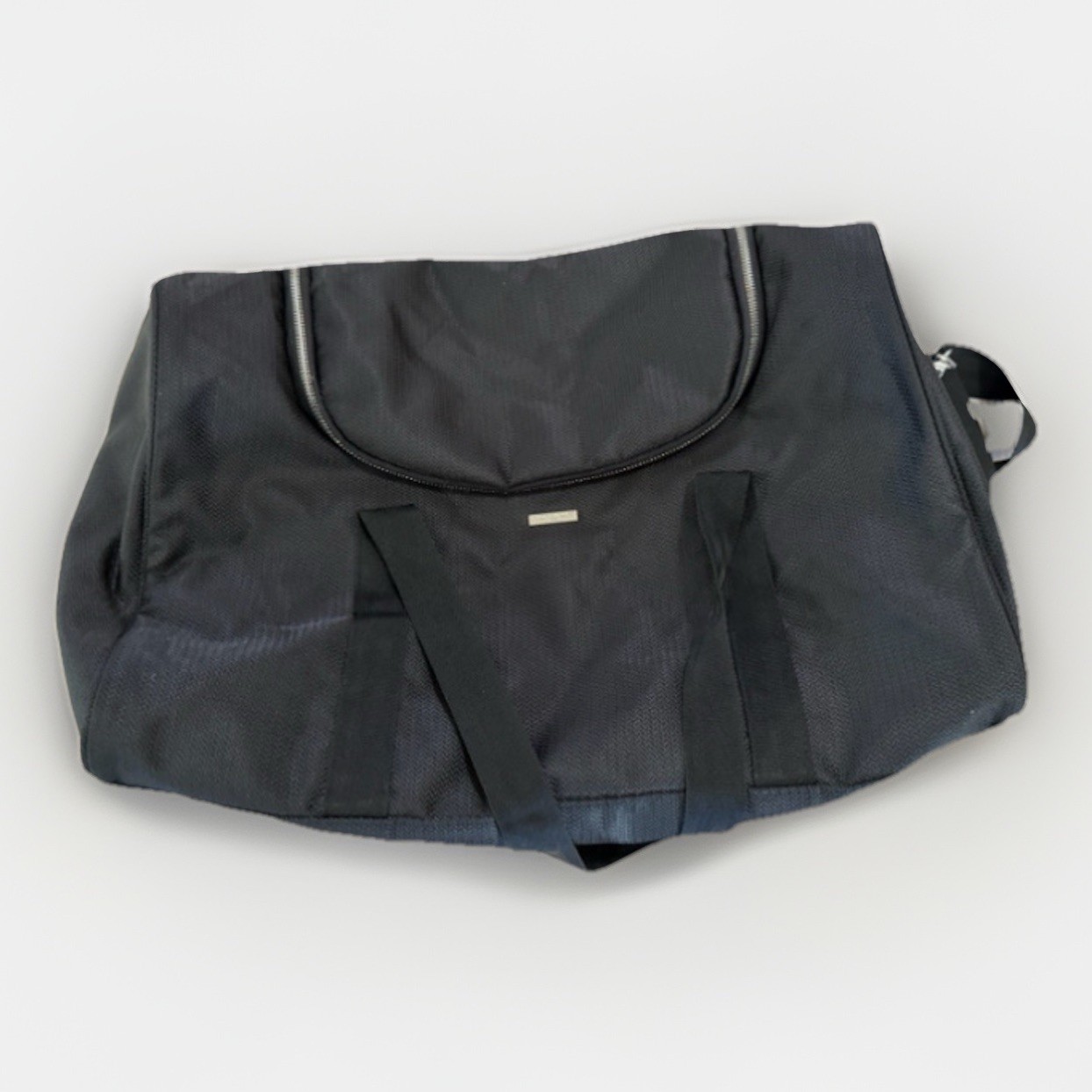 Giorgio Armani Frangrances Black Canvas Duffel Bag #10