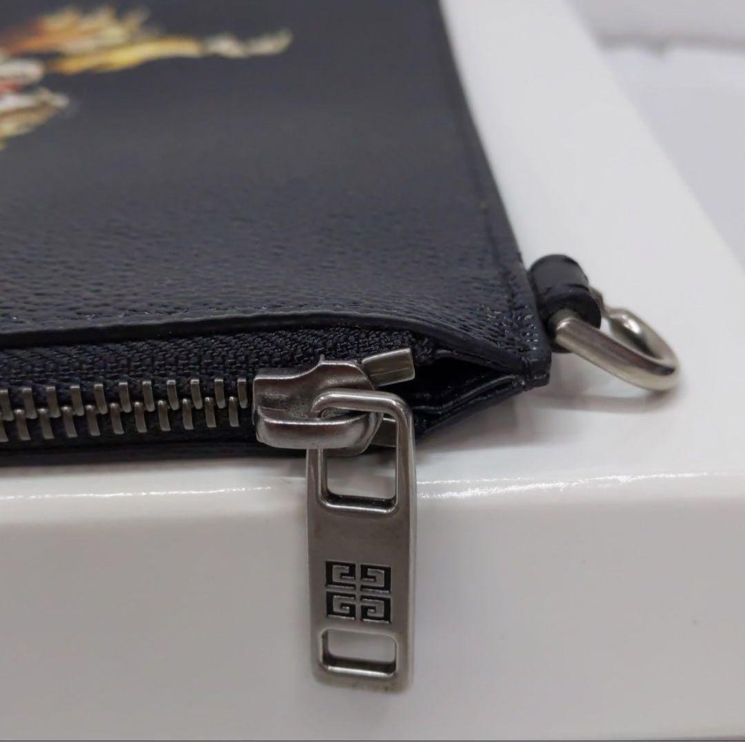Givenchy Black Cotton Leather Clutch Bag Men’s Size 30cm Vintage