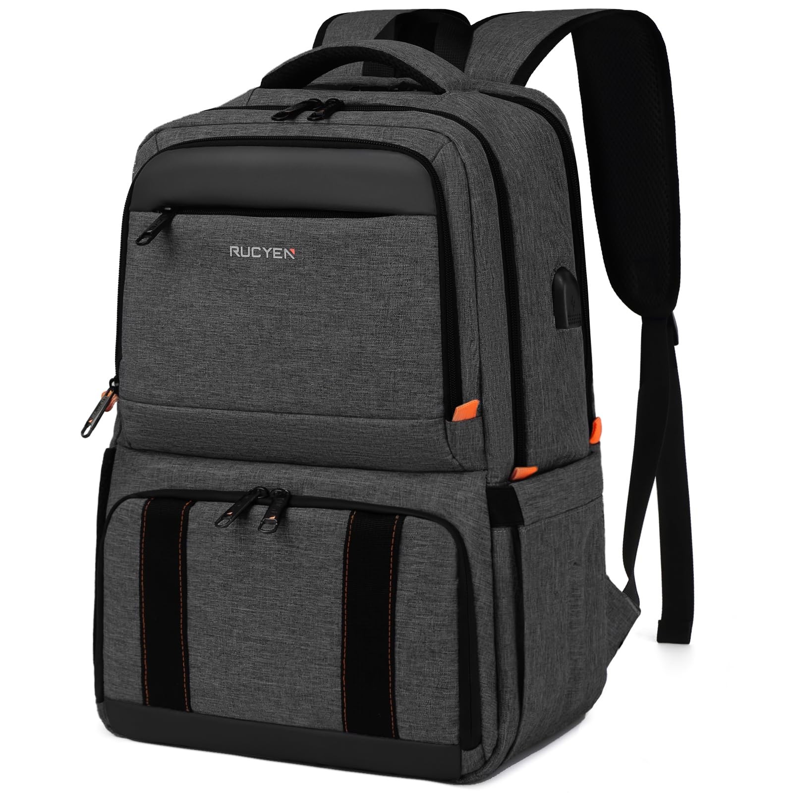 Lunch Backpack, Insulated Cooler Backpack Lunch for Men , 15.6 Inches RFID Bl…