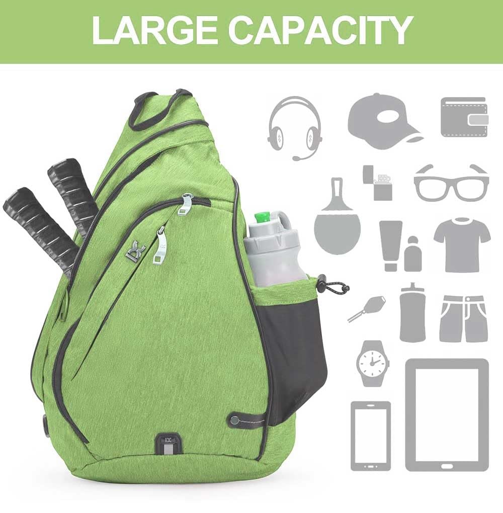 INOXTO Sling Bag, Multipurpose Crossbody 19.5*12.5*3 inch, Fruit Green