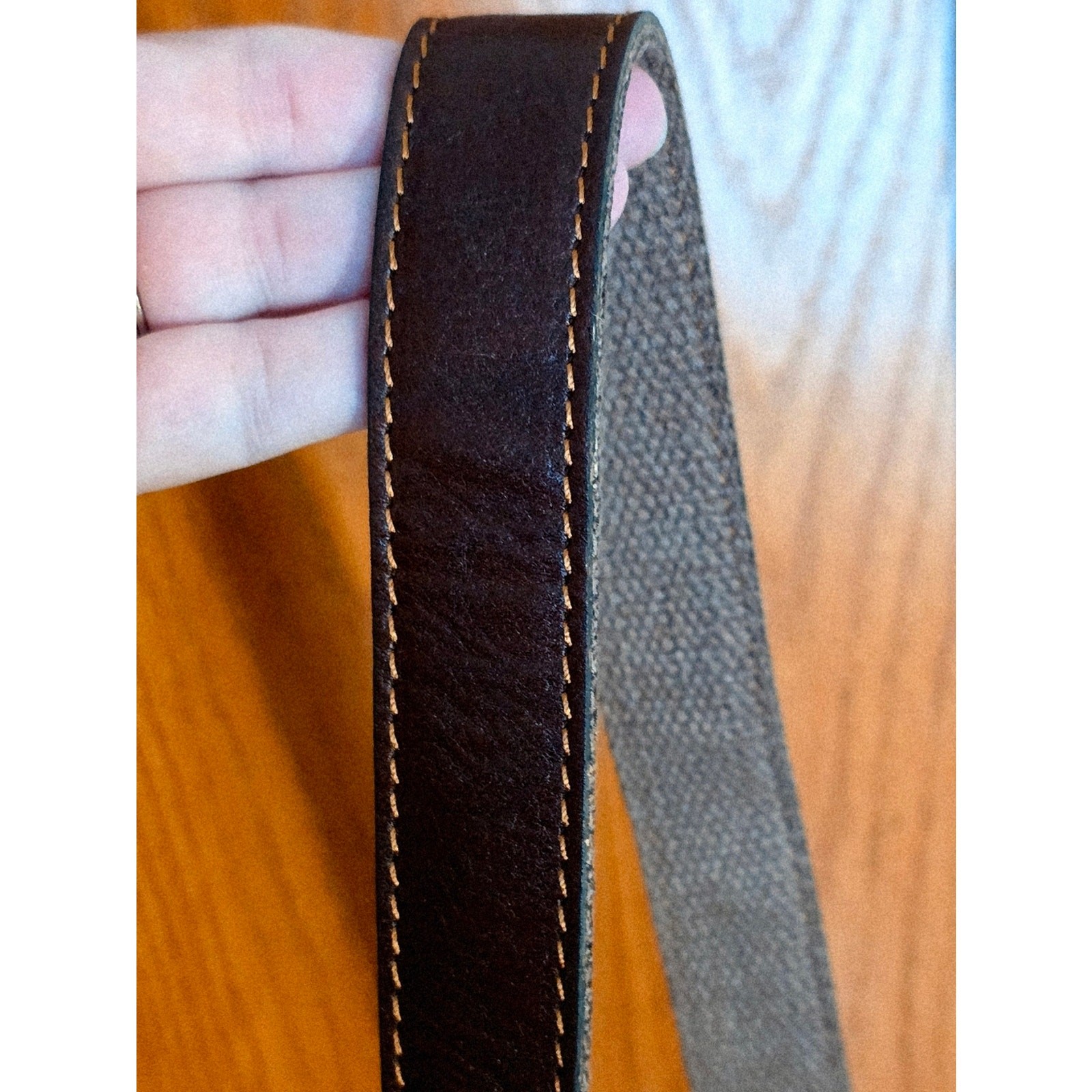 Time Resistance Leather Sling Bag Travel Leisure NWOT Unisex Brown