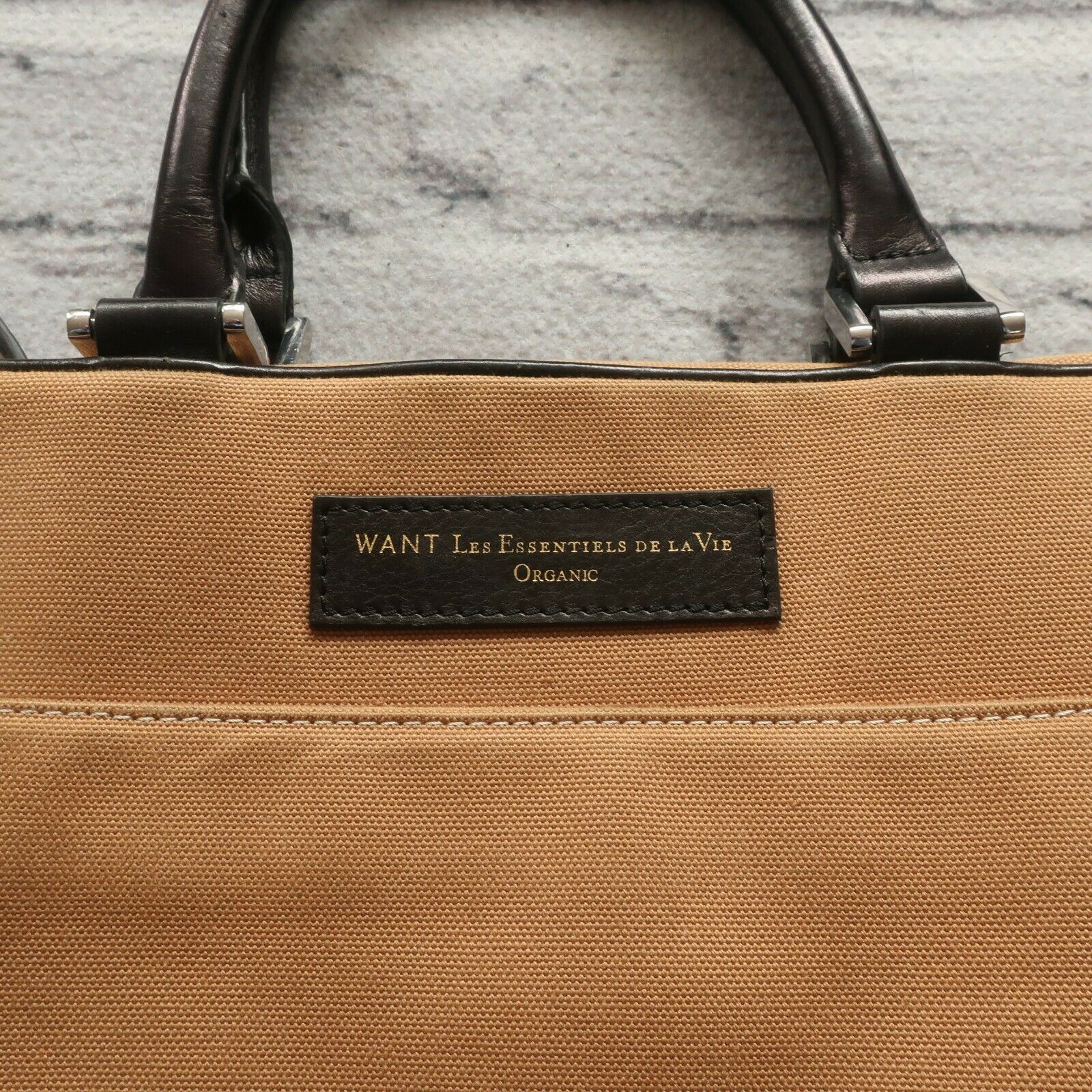 Rare WANT Les Essentiels De La Vie Organic Satchel Briefcase Bag Computer