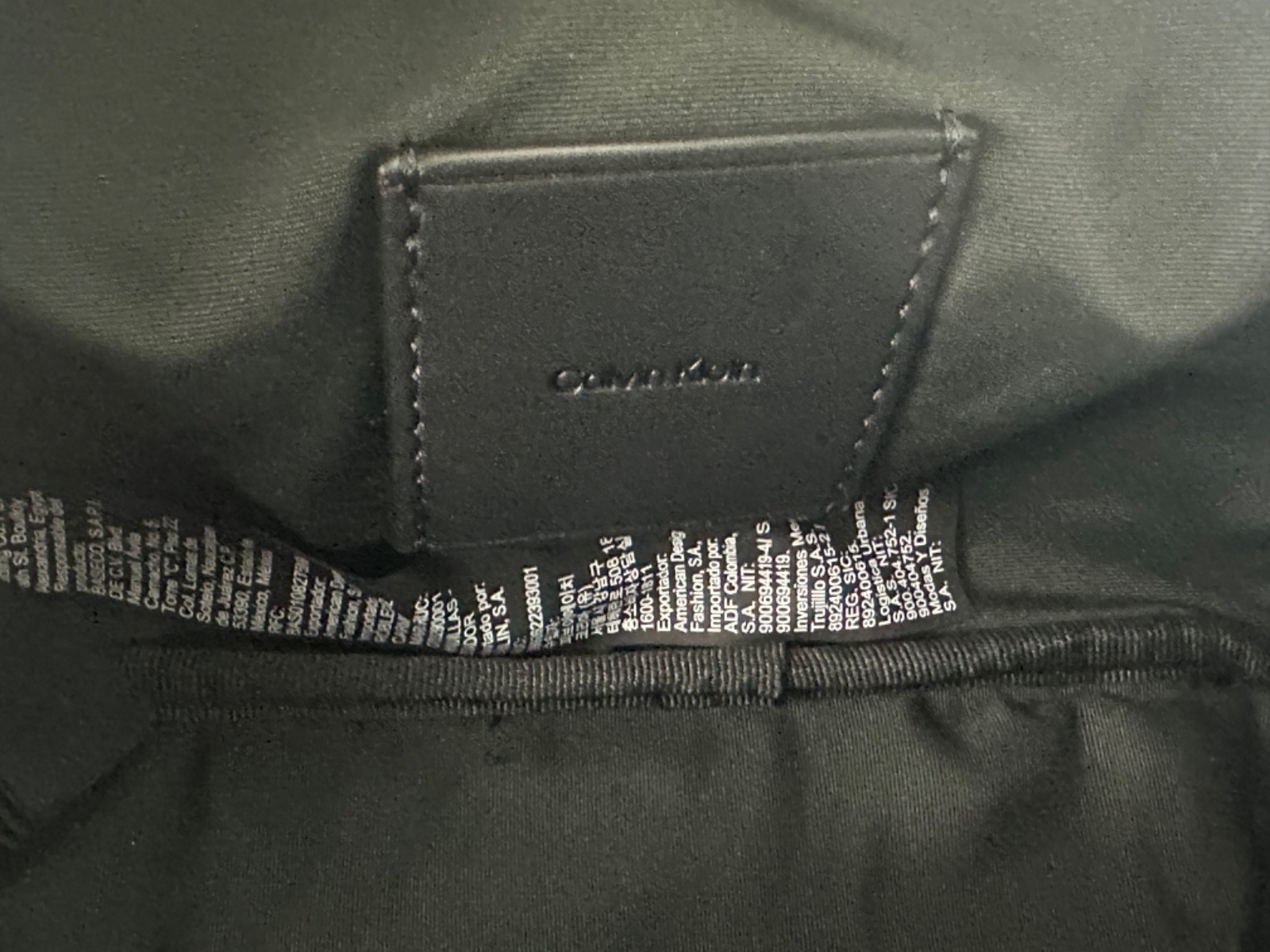Calvin Klein Men’s Black Allover Monogram Logo Dopp/Toiletry Kit Bag NWT