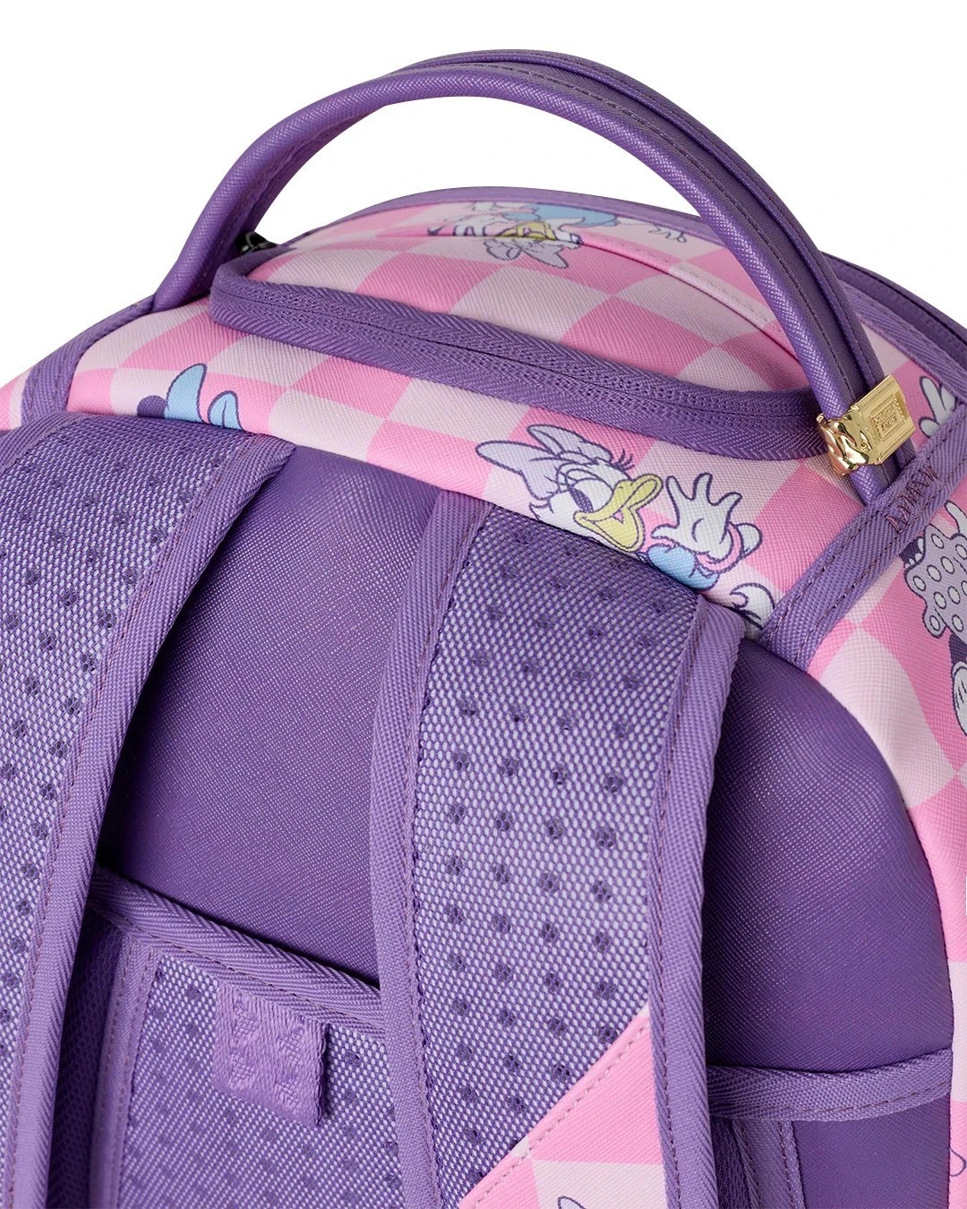 🔥🔥Sprayground Disney MINNIE DAISY CHECK Backpack New Pink Bookbag School Bag