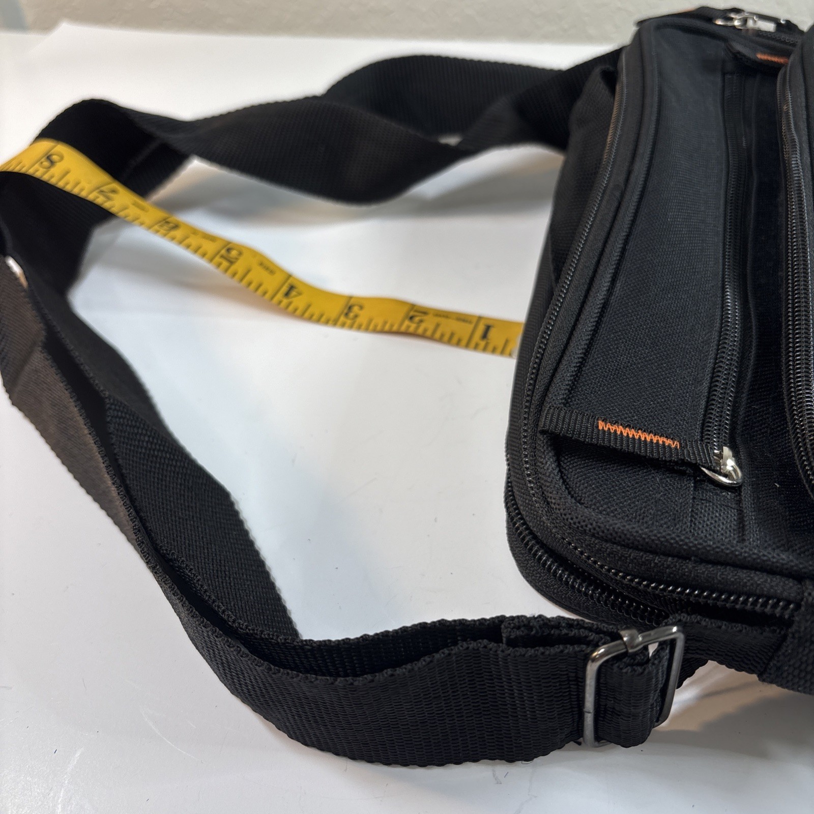 10” Black Men Waterproof Messenger Shoulder Satchel Business Tool Bag Storage