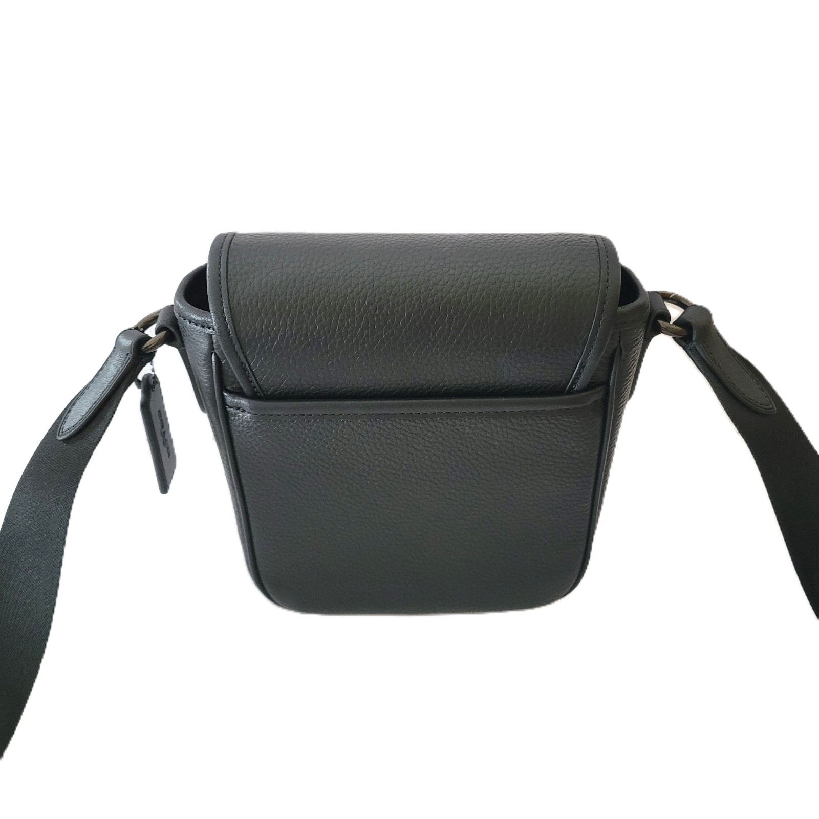Coach CAT10 Lucas Crossbody Black Pebbled Leather Messenger Bag