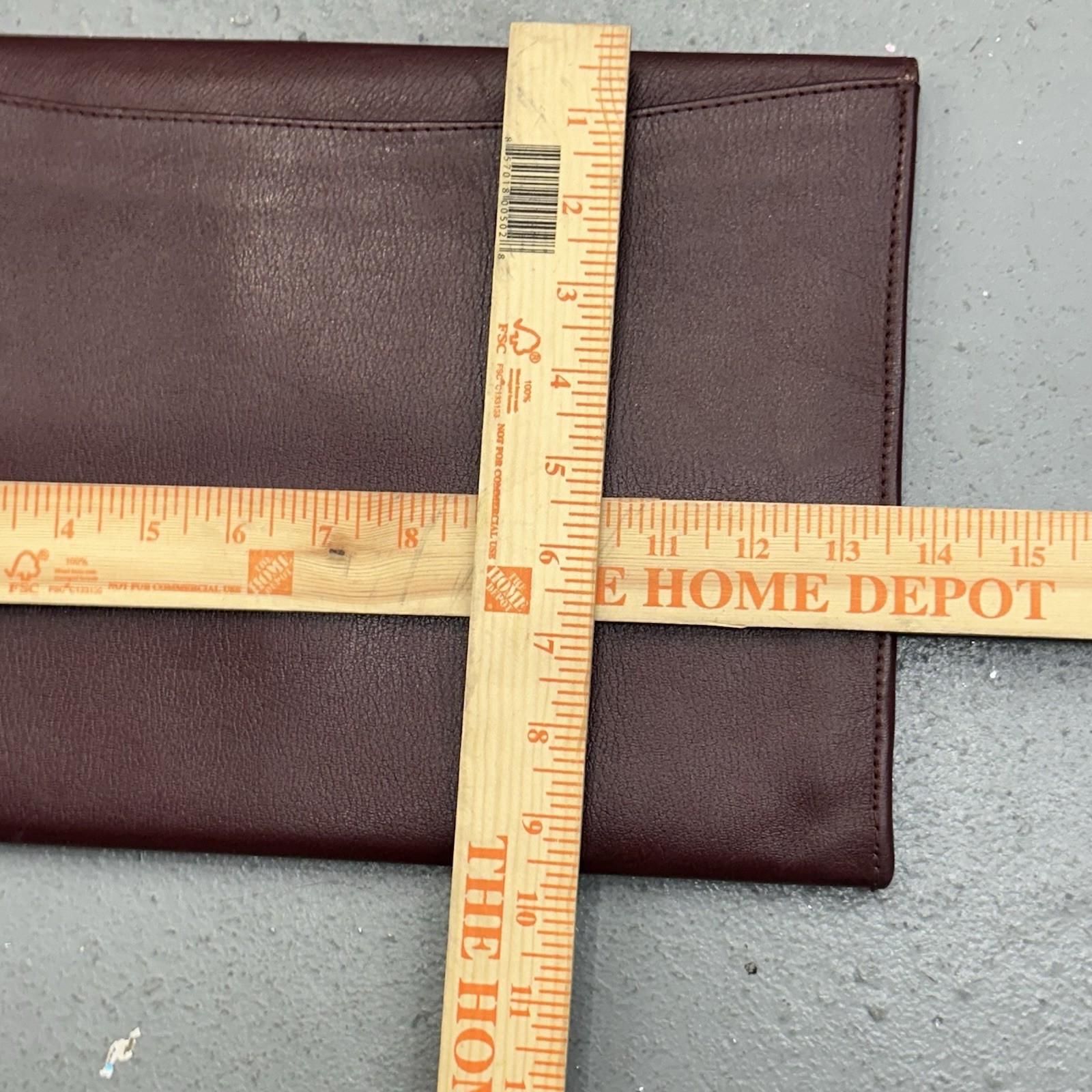 Ernst Leather Portfolio Case Burgundy Mexico Made Folder Briefcase Travel Clutch