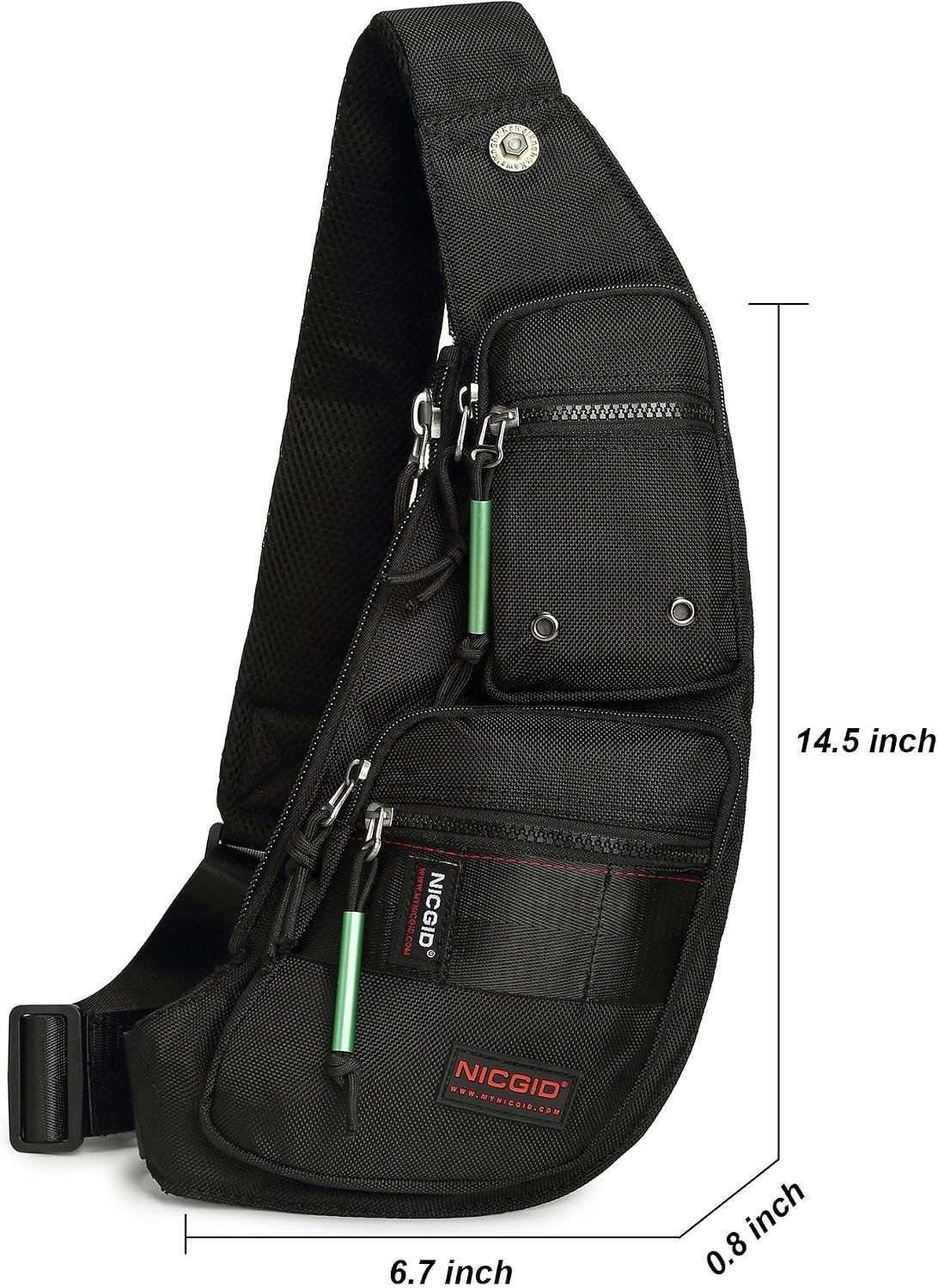 Sling Bag Chest Shoulder Backpack Crossbody Bags Casual Daypack for Men
