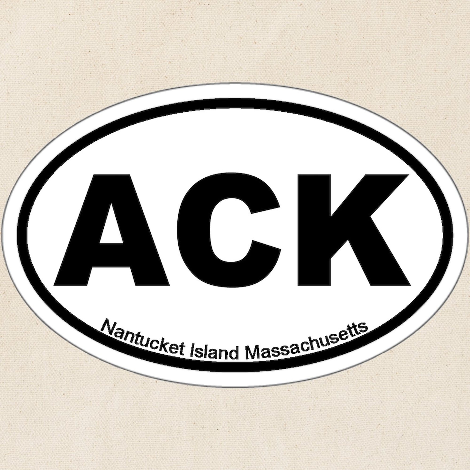 CafePress Nantucket MA Oval Design Tote Bag (594999190)