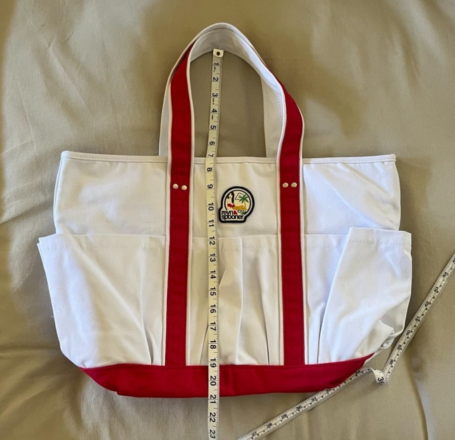 NEW Reyn Spooner Utililty Cotton Canvas Tote Bag Beach Bag