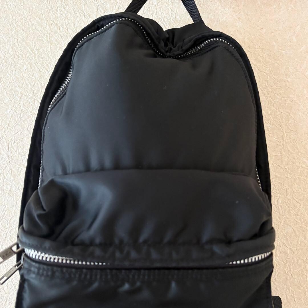 Porter Tanker Backpack Black Nylon Orange Lining Japan Mens Bag 43cm 232