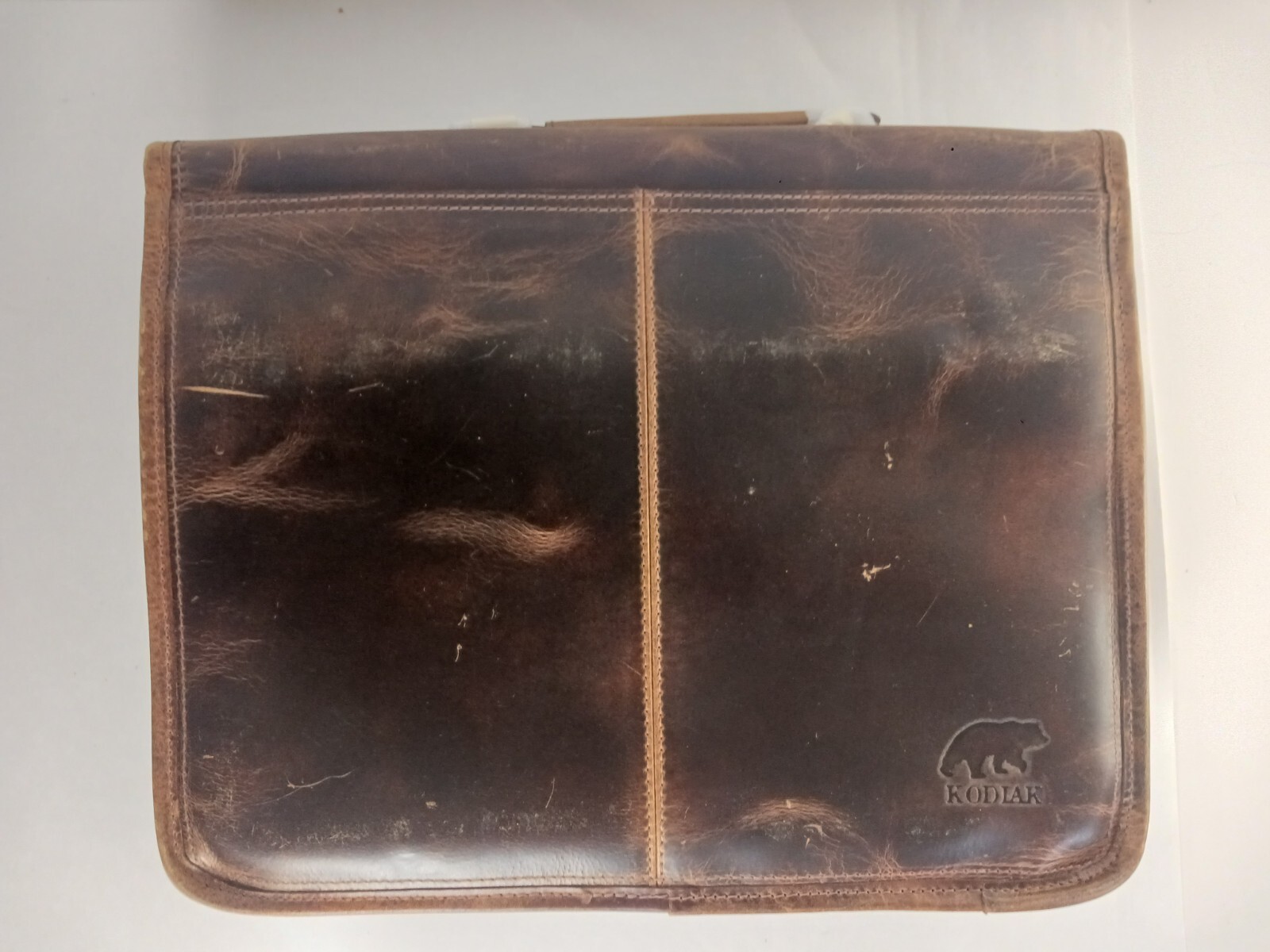 Kodiak Leather Satchel, Carrying Case, Buffalo Leather 15.5″ x 12.5 Ebay Motors