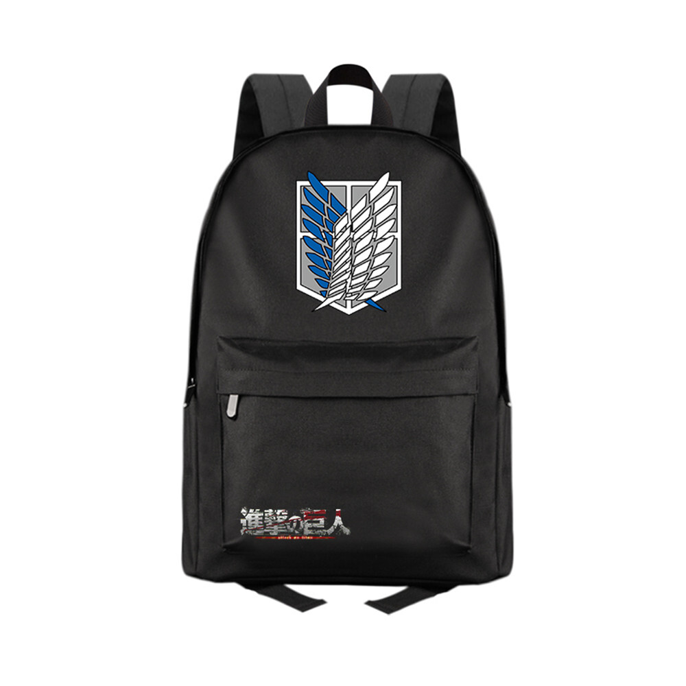 Anime Attack on Titan Zipper Backpack School bag Laptop Shoulder Bag Knapsack