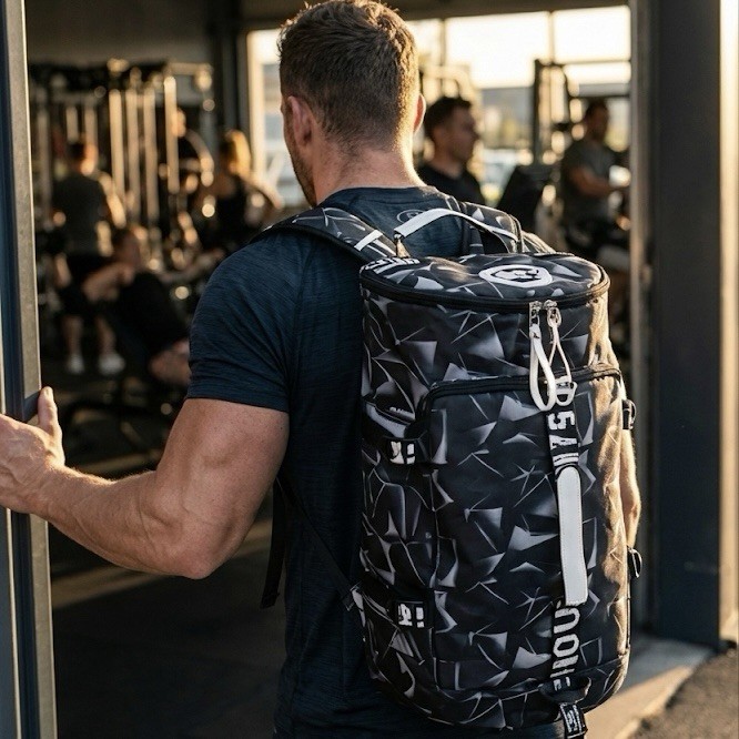 Waterproof Gym Duffle Bag Travel Weekender Backpack Sports Bag with Sling Strap