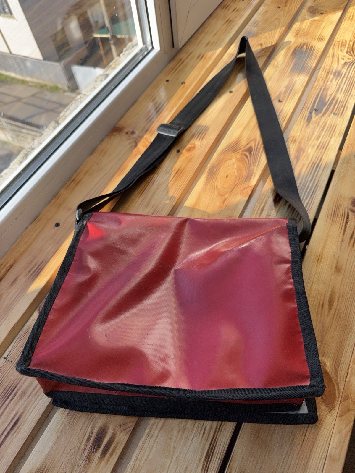 Vintage 00s Y2K Freitag Style Upcycled Tarp Messenger Bag Retro ECO 🌱