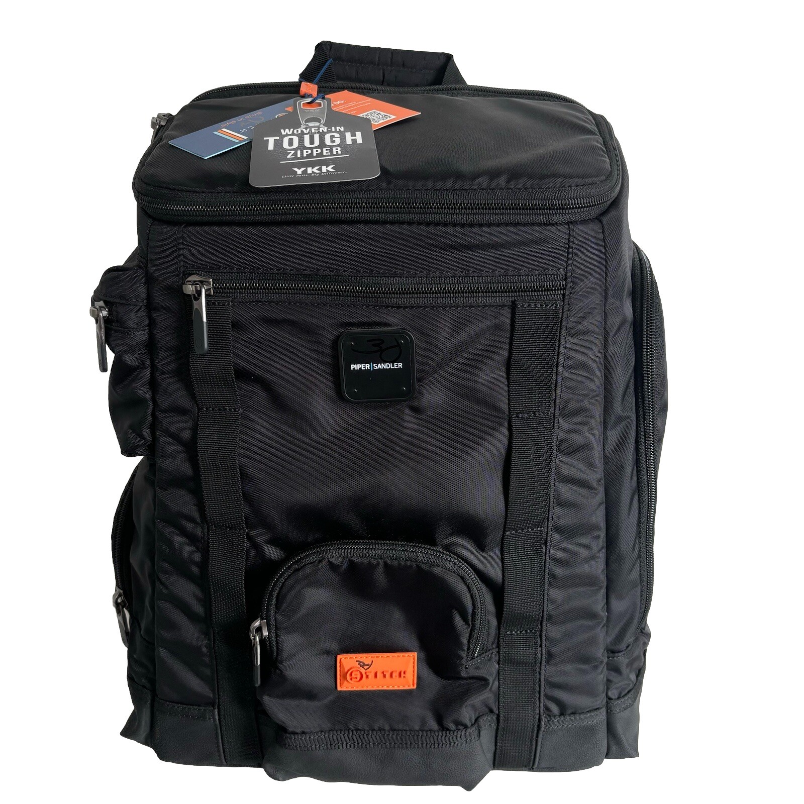 STITCH Golf Birdie Bag Travel Zipper Backpack Insulated Cooler Black CarryOn