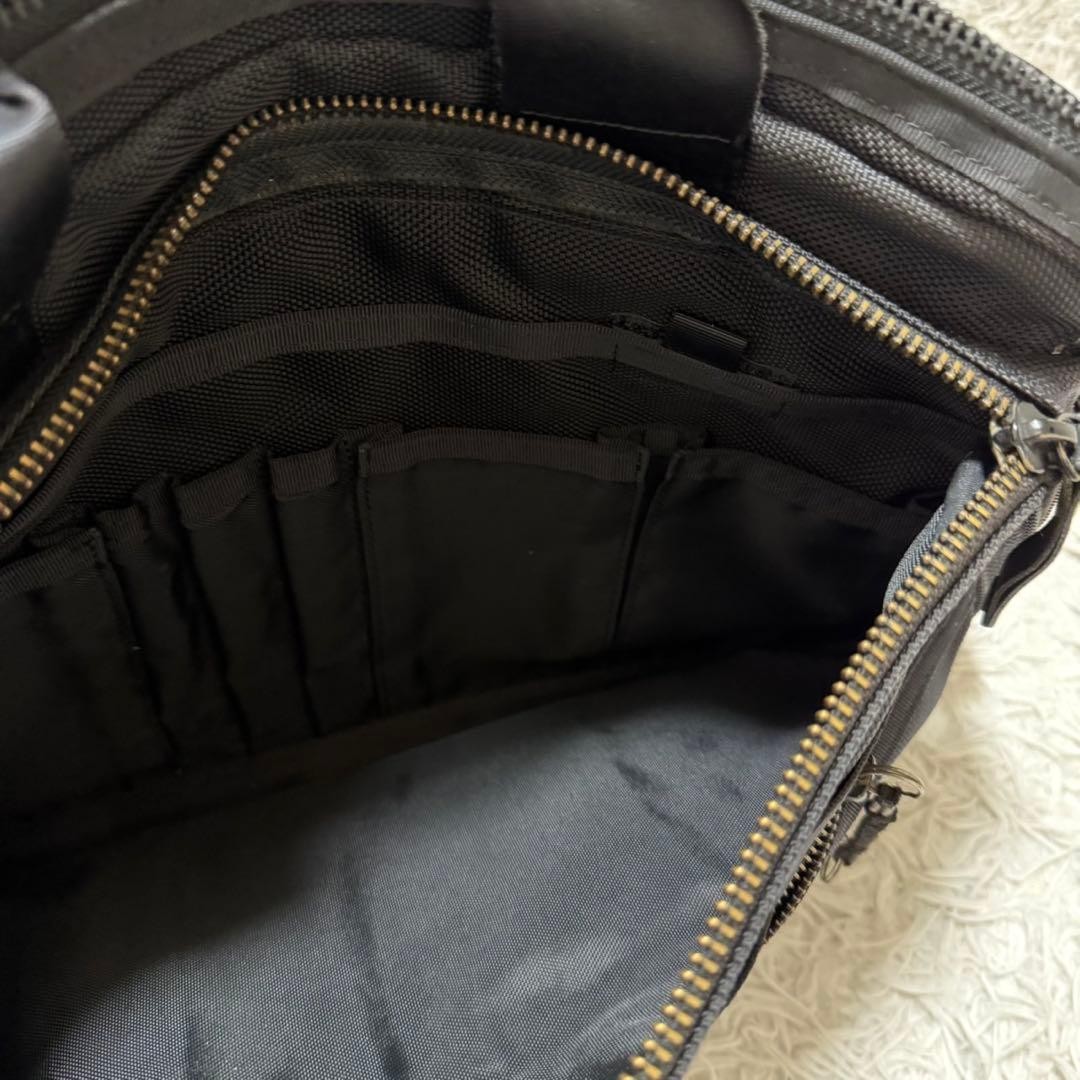 PORTER Heat 2-Way Briefcase Shoulder Bag Black 40cm made in Japan