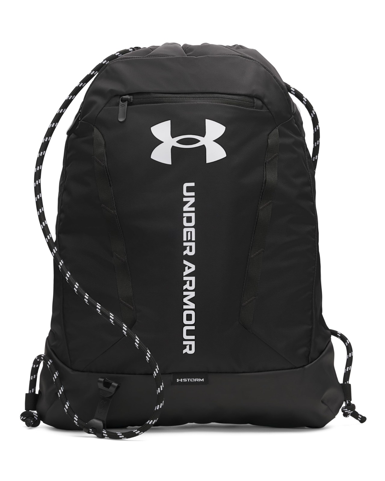 Unisex Hustle Sackpack, (001) Black/Black/White, One Size Fits Most