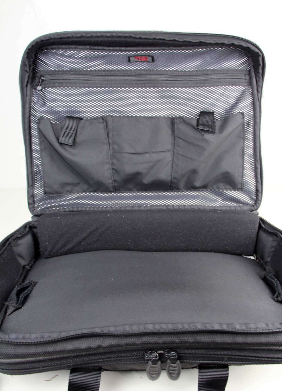 TUMI T2 Black Nylon Leather Laptop Briefcase Luggage Business Bag Carry On