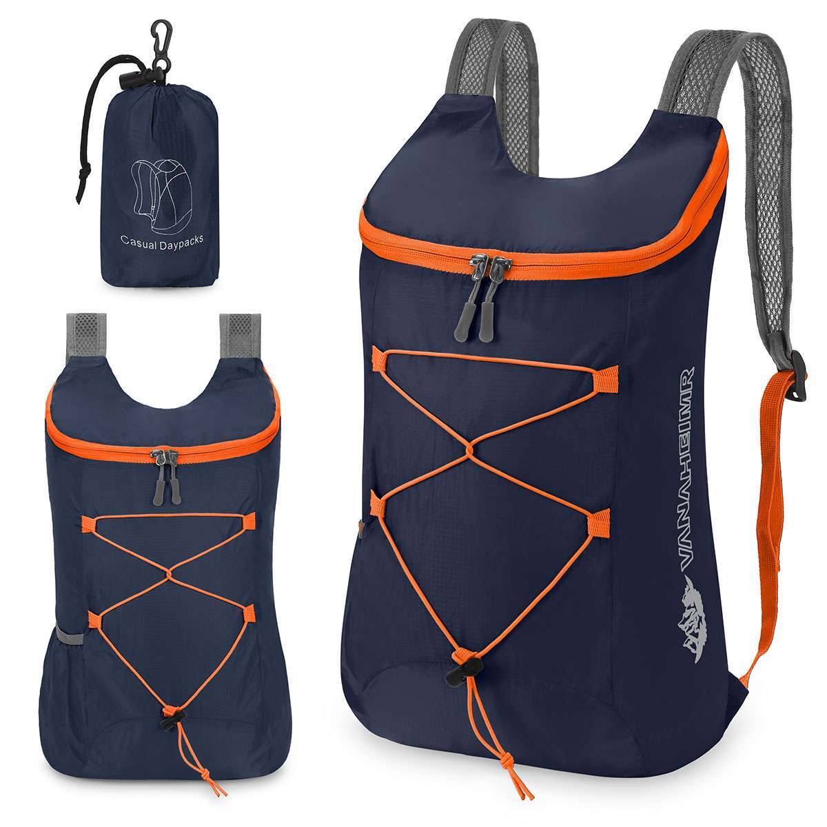 Ultra Lightweight Waterproof Foldable Backpack Bag Rucksack Shoulder Outdoor Gym