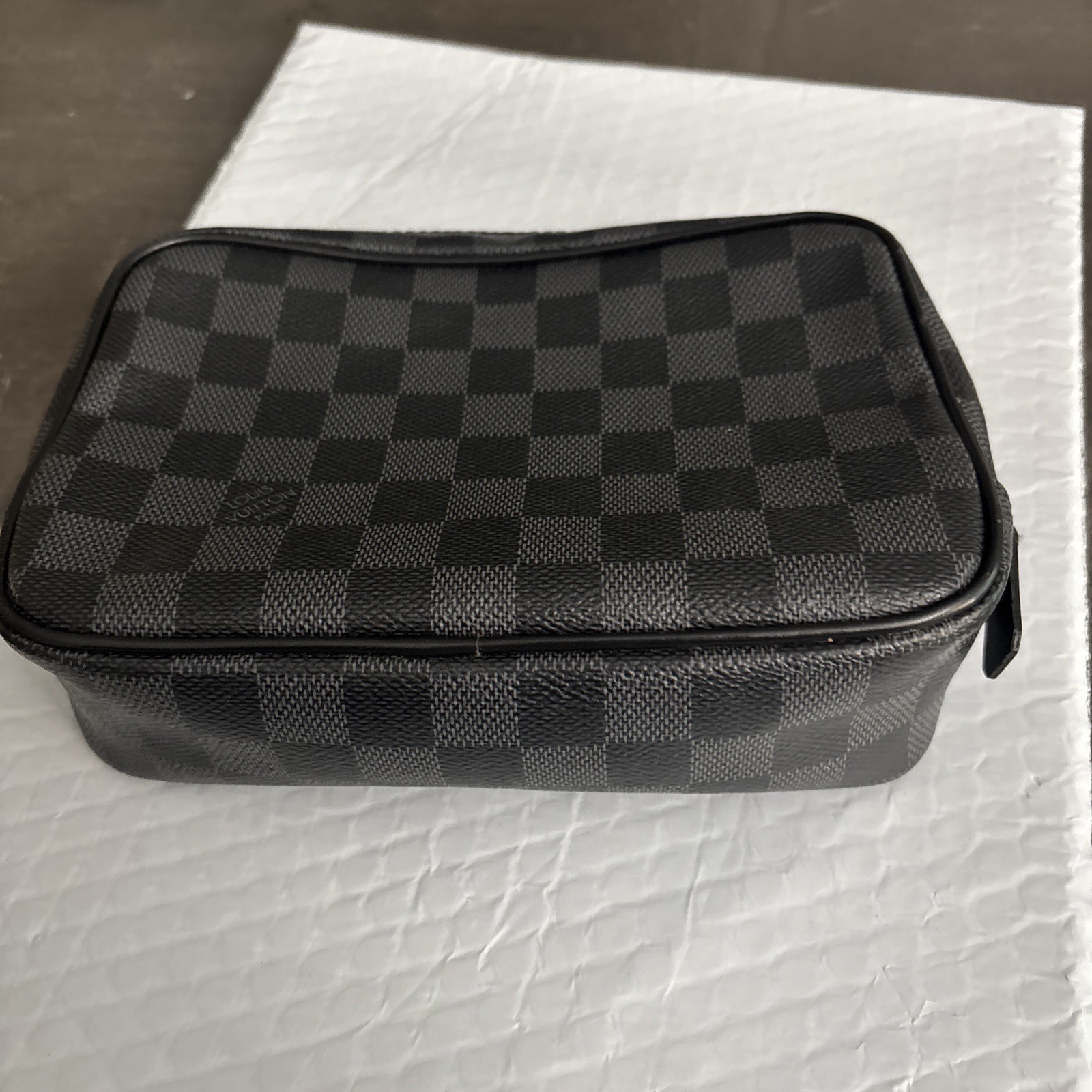 Louis Vuitton Kasai Clutch in Damier Graphite Coated Canvas