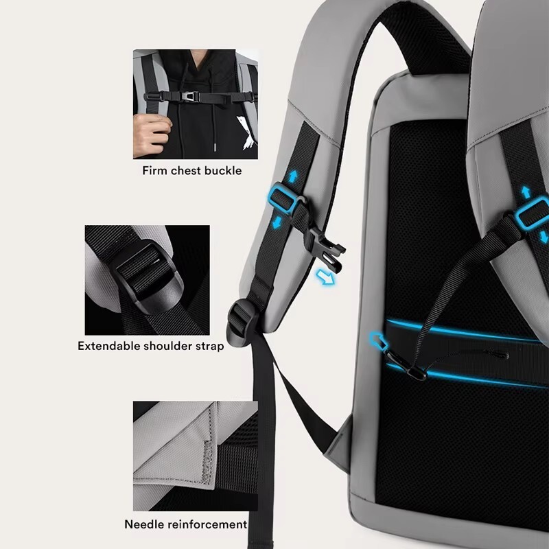 Men’s 17.3 Inch Laptop Business Backpack Waterproof Hard Shell Backpack E-sport
