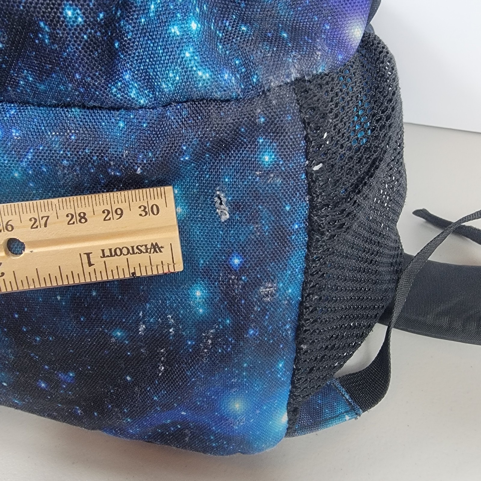 JanSport Big Student Backpack Cosmic Galaxy Space Print Blue Unisex Large Laptop