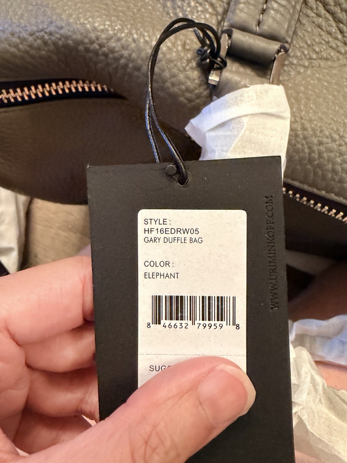 New URI MINKOFF Weekender Leather Duffle Bag