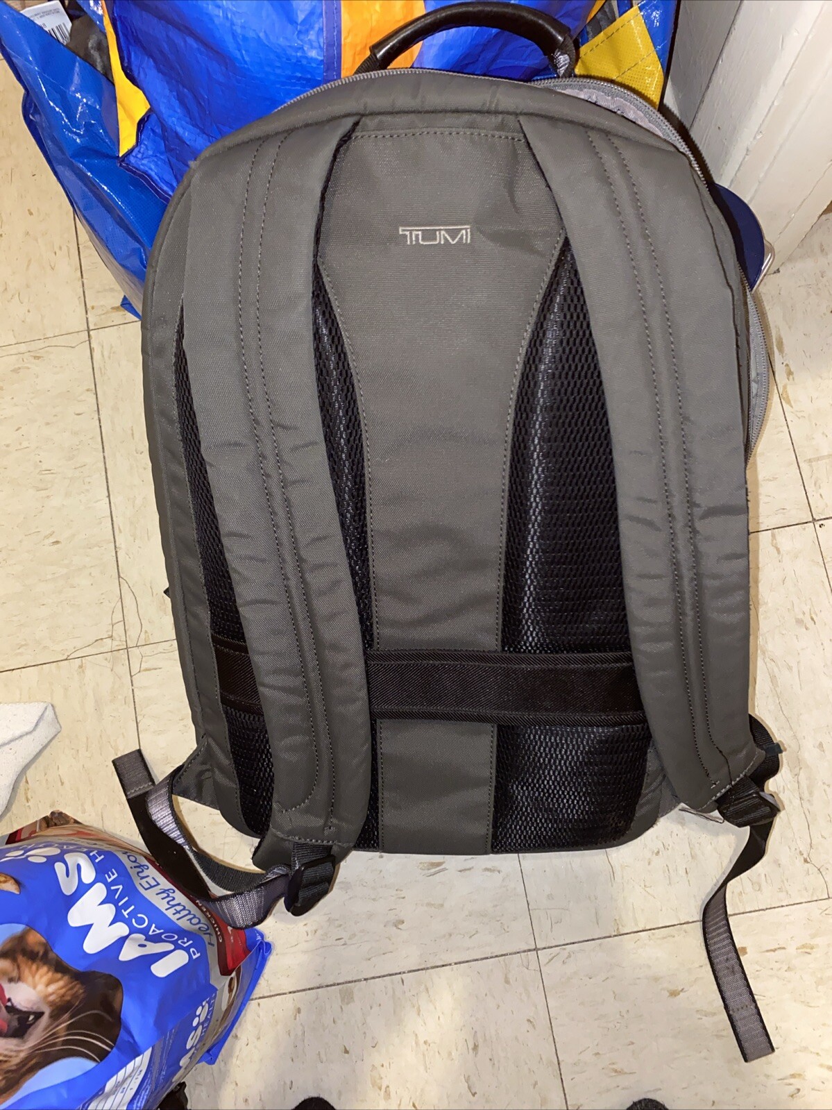 Rare Tumi Men’s Backpack Bag Black, Ballistic Nylon Hiking Camping Outdoor