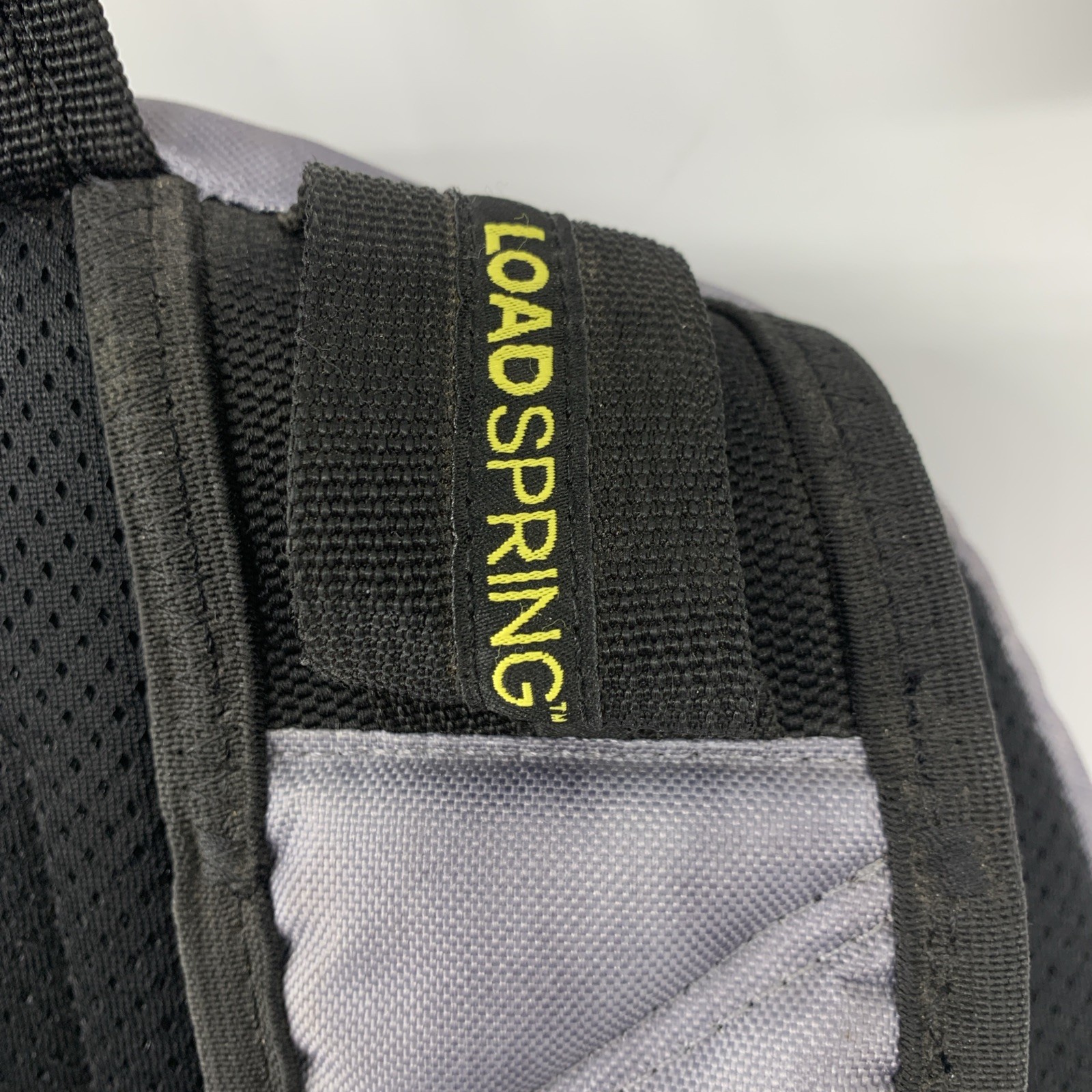 Adidas Prime 6 Backpack Gray Black Yellow Accents Load Spring Straps Side Pocket