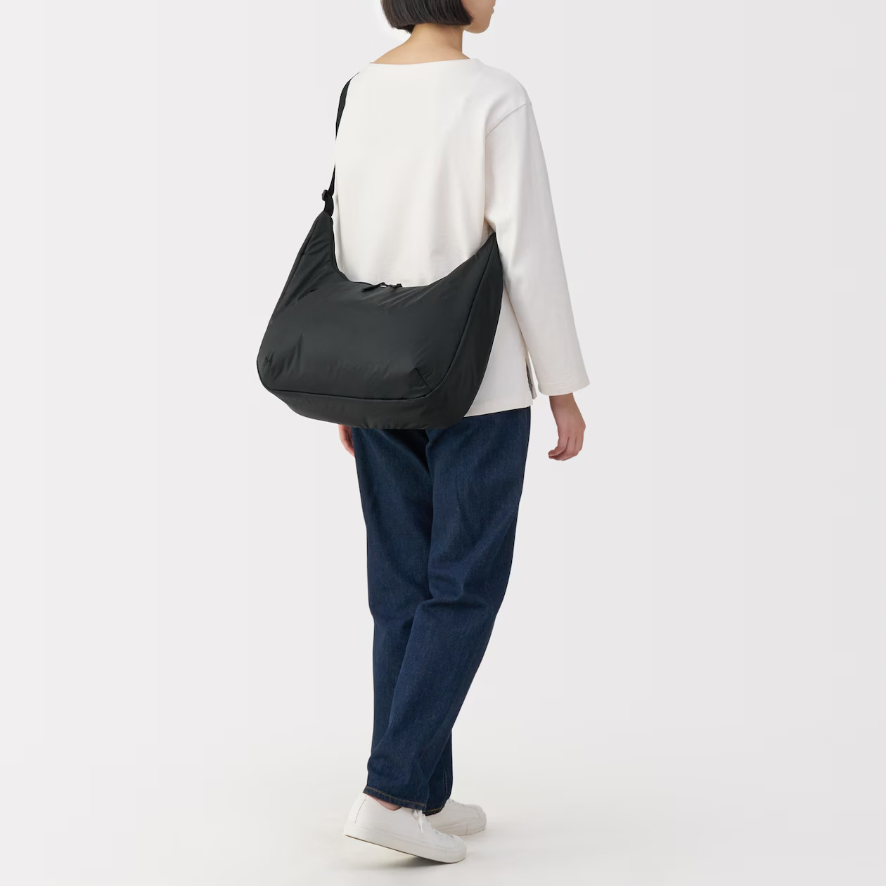 MUJI Water-Repellent Padded 2-Way Sling Bag 15-Litter Shoulder Unisex NWT